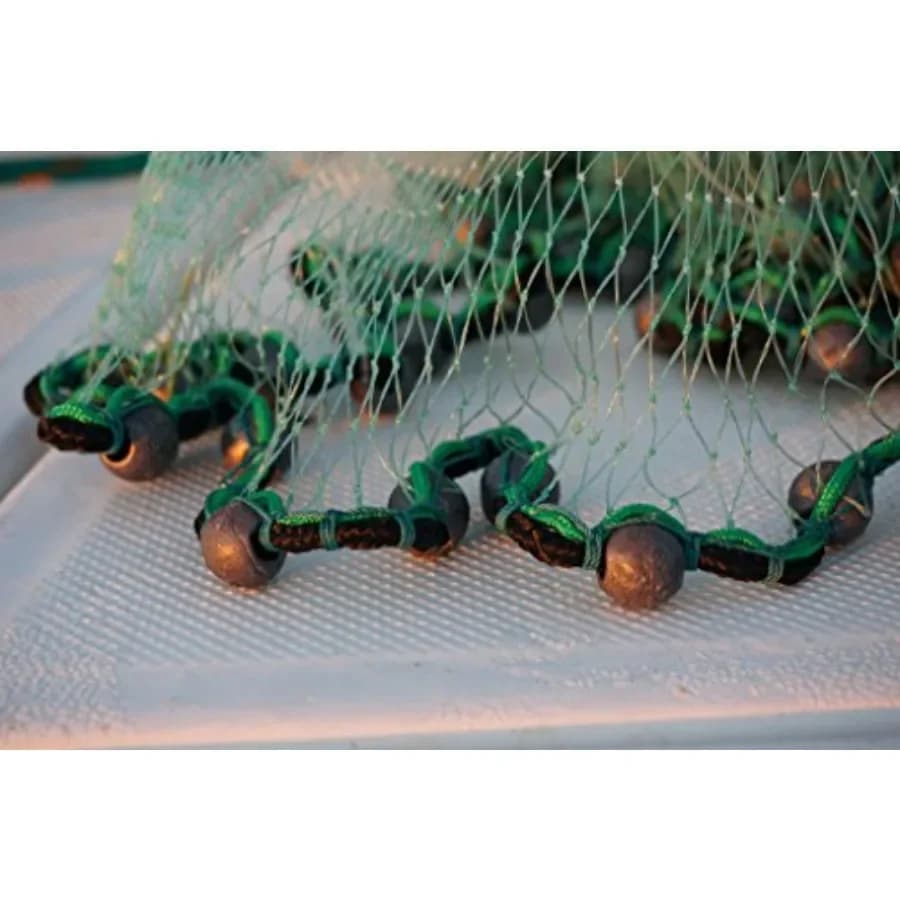 Reti da lancio Minnow per la pesca, in nylon, colore verde, maglia quadrata ultraresistente da 1/4, diametro 12 piedi.