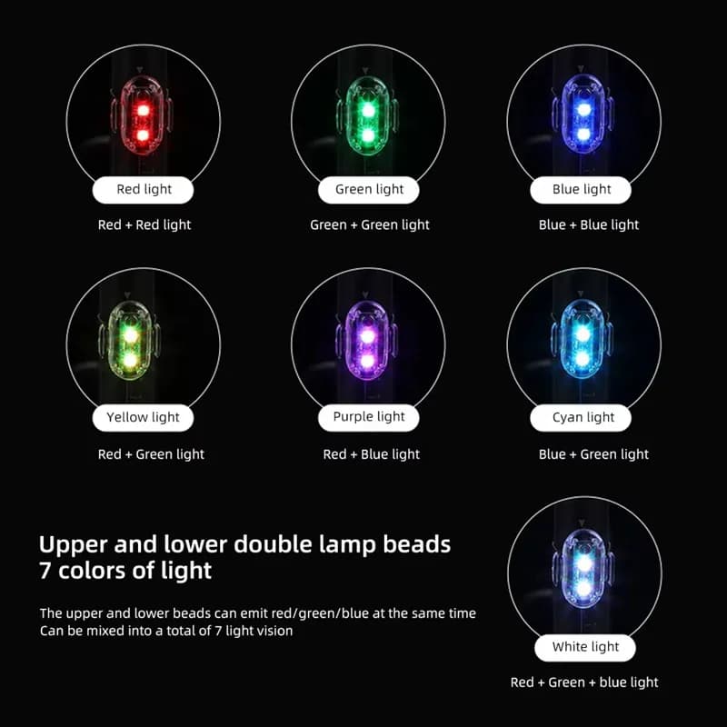 ABML Mini Bicycle Taillight Rechargerable Motorcycle Flash Light Waterproof Night Riding Warning Light Safe LED Cycling Light