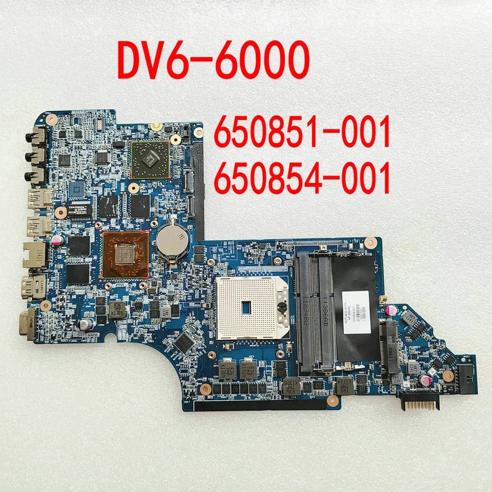 Per HP PAVILION DV6-6000 NOTEBOOK DV6Z-6100 Scheda Madre Del Computer Portatile 650854-001 665284-001 665281-001 Scheda Madre DDR3