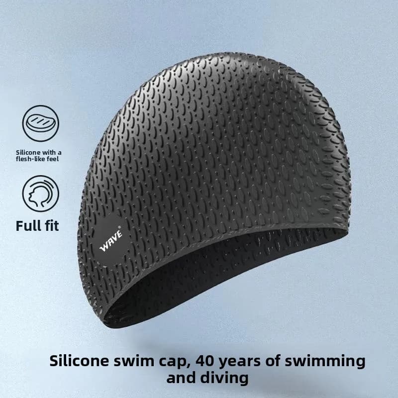 Nuovo Cuffia da Nuoto in Silicone a Goccia, Impermeabile, Unisex, Anti-Strangolamento, Colore Puro, Attrezzatura da Nuoto
