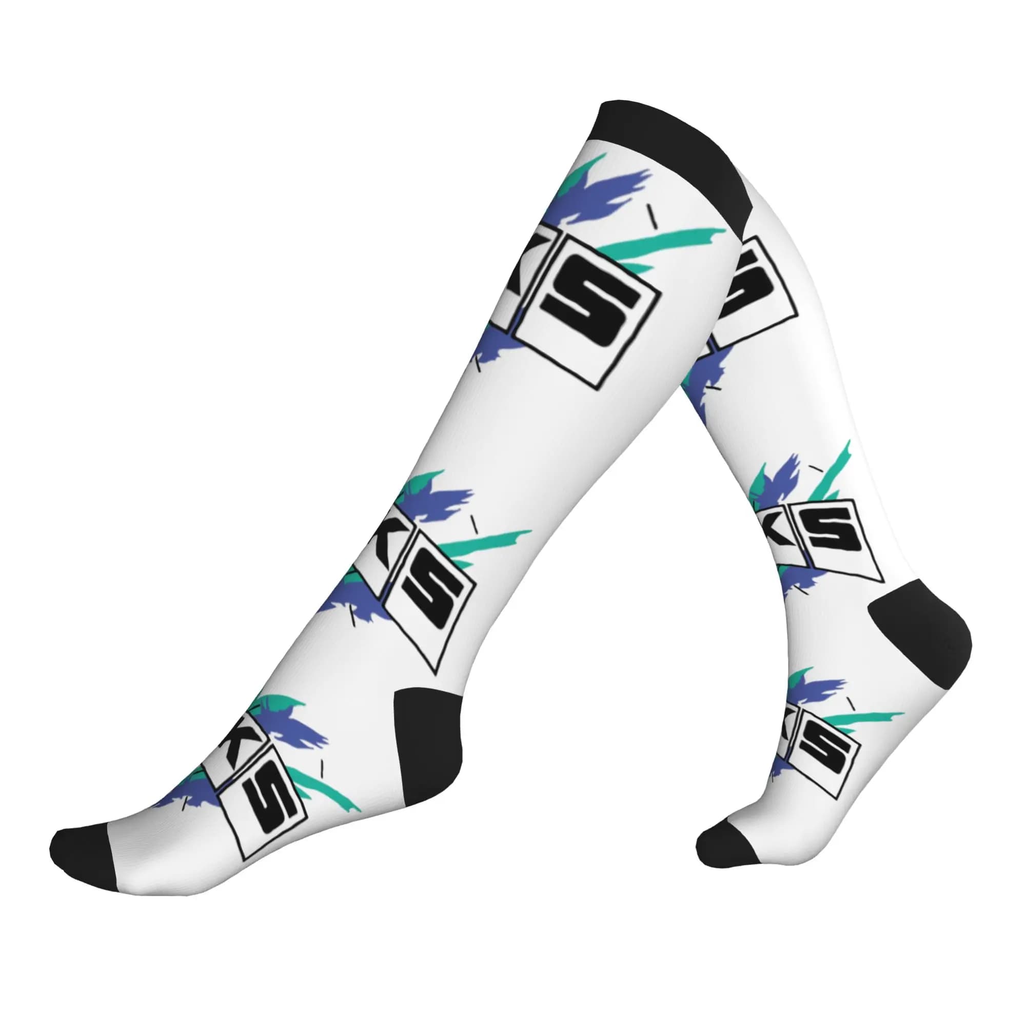 Fashion Print HKS Vintage Logo Socks for Men Women Stretch Summer Autumn Winter Sports Compression Socks