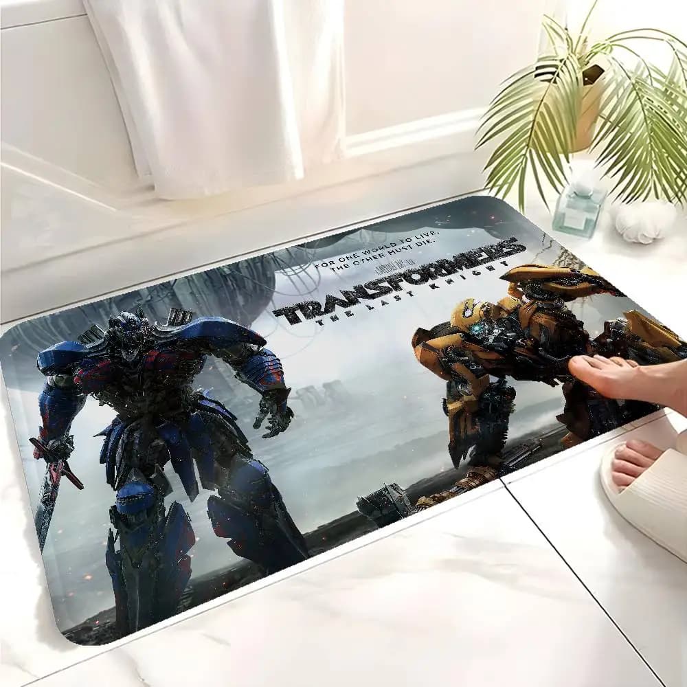 Transformers Rise of the Beasts Series Film Door Mat Nordic Style Bedroom Living Room Doormat Home Balcony Anti-Slip Alfombra