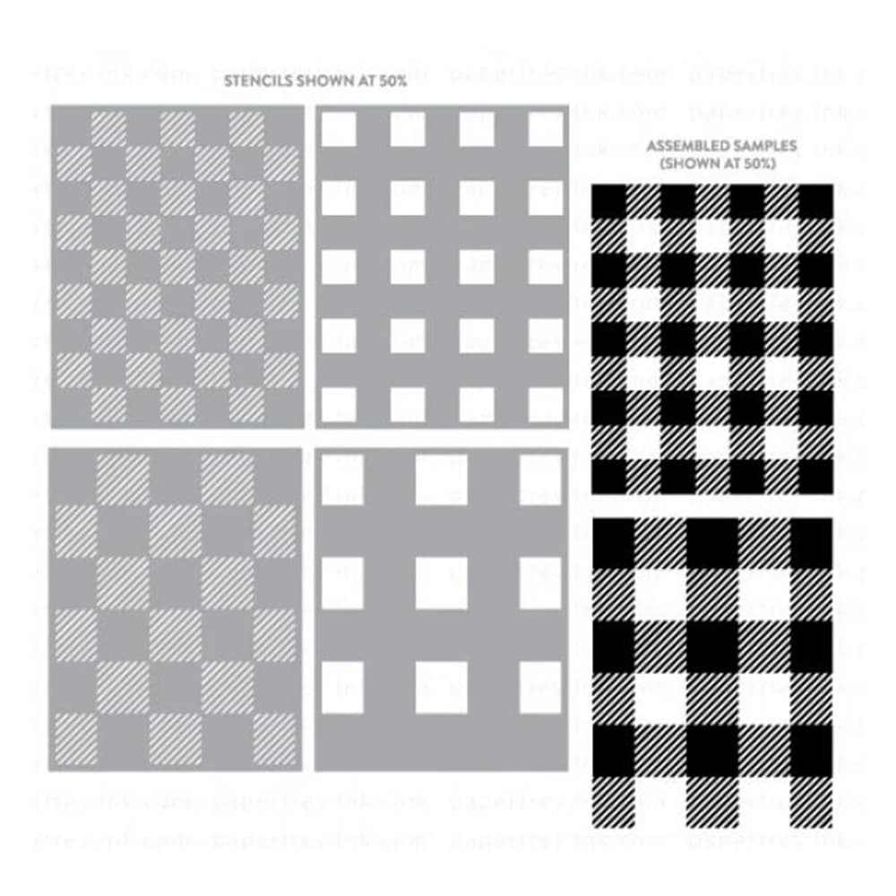 Nuovo 2023 Buffalo Plaid Stencil Collection Scrapbooking per la produzione di carta cornici Card Craft no Stamp Metal Cutting Dies