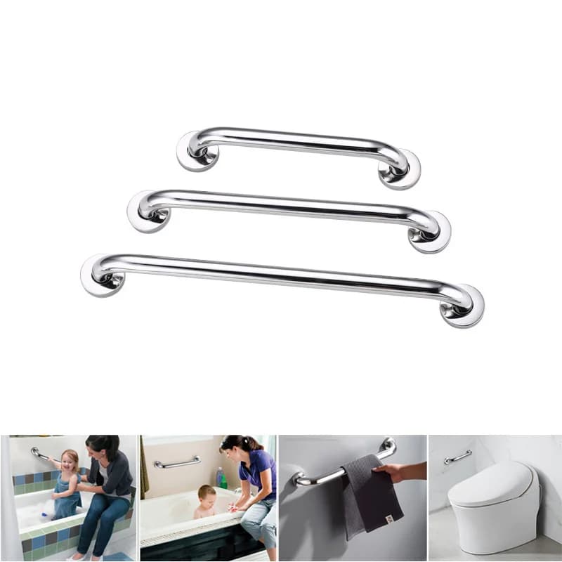 Maniglione per corrimano per wc con vasca da bagno in acciaio inossidabile, barre per doccia a parete, maniglia di supporto di sicurezza portasciugamani 30cm/40cm/50cm