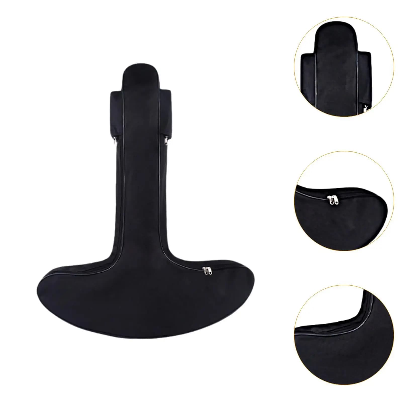 Universal Archery Bow Bag T Shaped Carry Backpack Soft Longbow Holder with External Pocket for Target Shooting