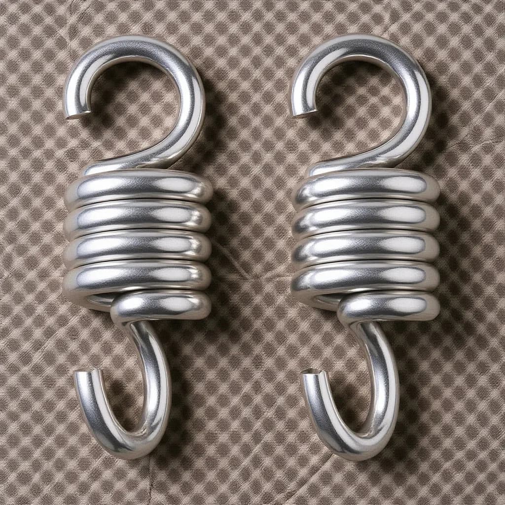 2Pcs Heavy Duty Spring Hammock Chair Clip Hanging Porch Swing Punching Bag Plant Support Low Noise Swing Spring