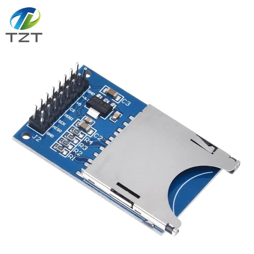 DIYTZT 1/3PCS Elettronica Intelligente Lettura e Scrittura Modulo Modulo Scheda SD Slot Presa Lettore ARM MCU per arduino FAI DA TE Starter Kit