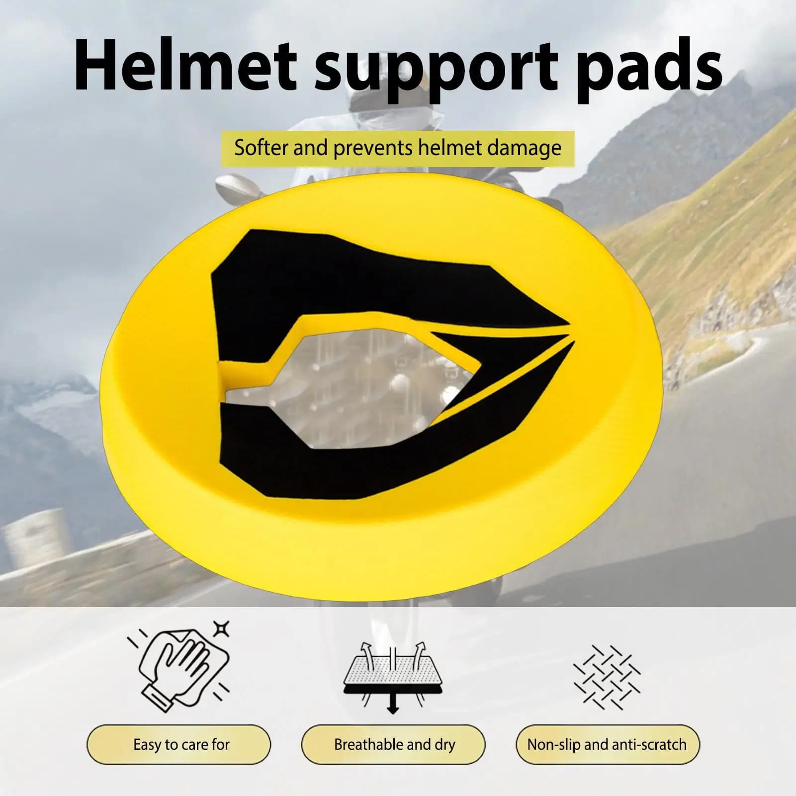Portable Motorcycle Helmet Holder Rack Hook Helmts Stand Helmet Support Pad Helmet Donut Ring Motorcycle Service Pad