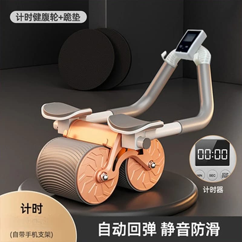 Ab Rollers Automatic Rebound Abdominal Muscle Training Device, Home Elbow Support Roller Fitness Equipment Fitness Body Building