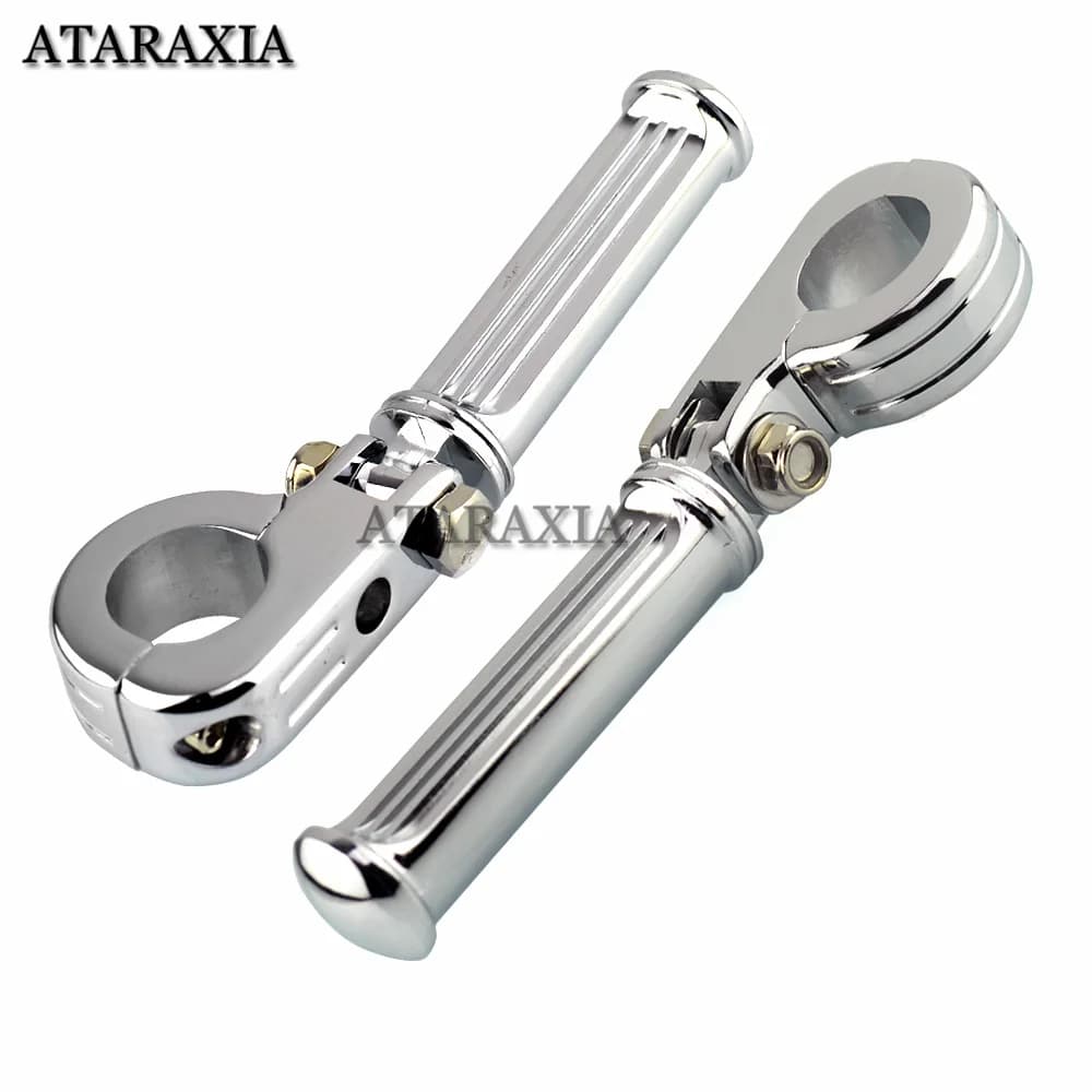 Pedane per moto 32MM Crash Bar O-Ring Morsetti Montaggio Pedane per autostrada Piegato