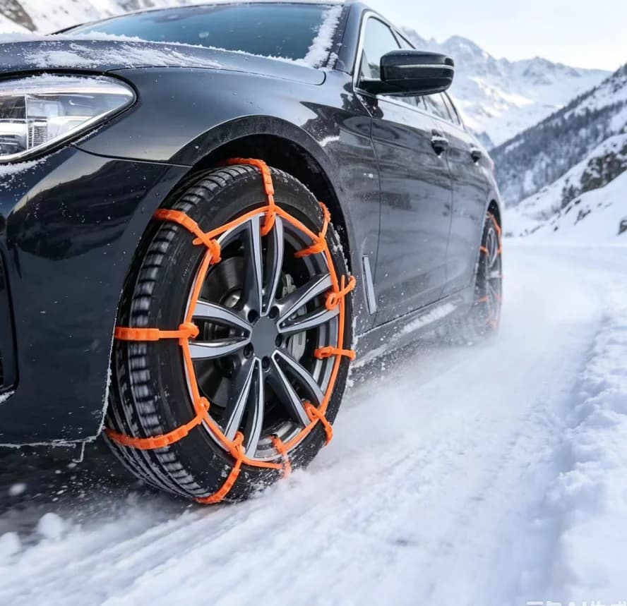 10/20 Pezzi Catene Antiscivolo per Auto, Fascette Monouso per Emergenze su Neve e Fango, Catene Antiscivolo per Pneumatici Auto