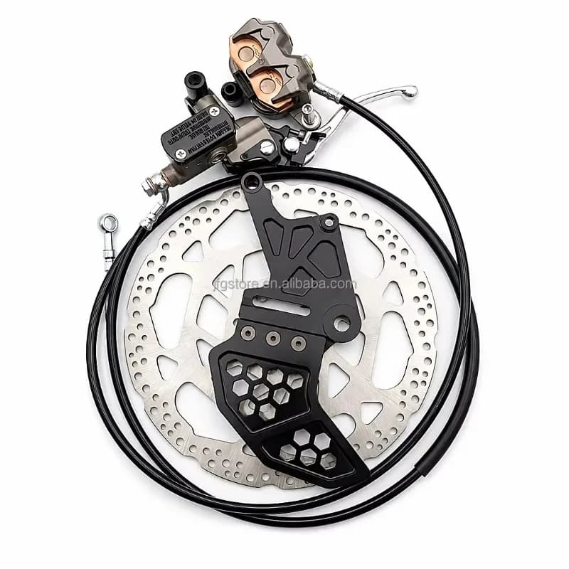 Hydraulic Rear Disc Brake Assembly Custom Laser Logo for Surron Ultra Bee Light Bee E‑Dirt Bike
