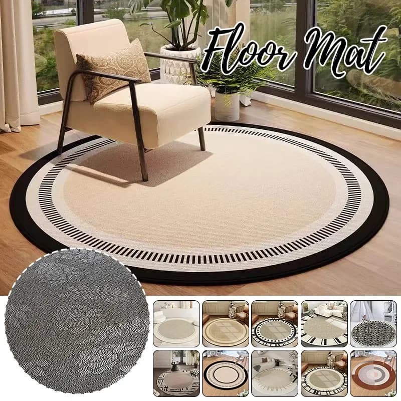 Tappeto rotondo Tappeti stile moderno Soggiorno Divano Decorazione Tavolino Tappetino in velluto di cristallo Cuscino Tappetini da comodino