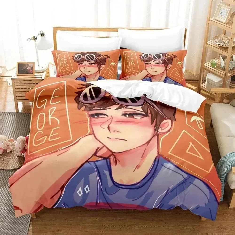 Top GeorgeNotFound Set biancheria da letto Copripiumino Set letto Copripiumino Federa Trapunte King Queen Size Ragazzi Set biancheria da letto per adulti