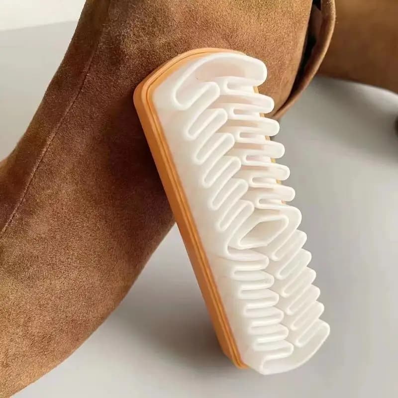 1/2pcs Multifunctional Suede Shoe Scrubber Brush Gentle Stain Remover for Boots Bags Leather Goods Care
