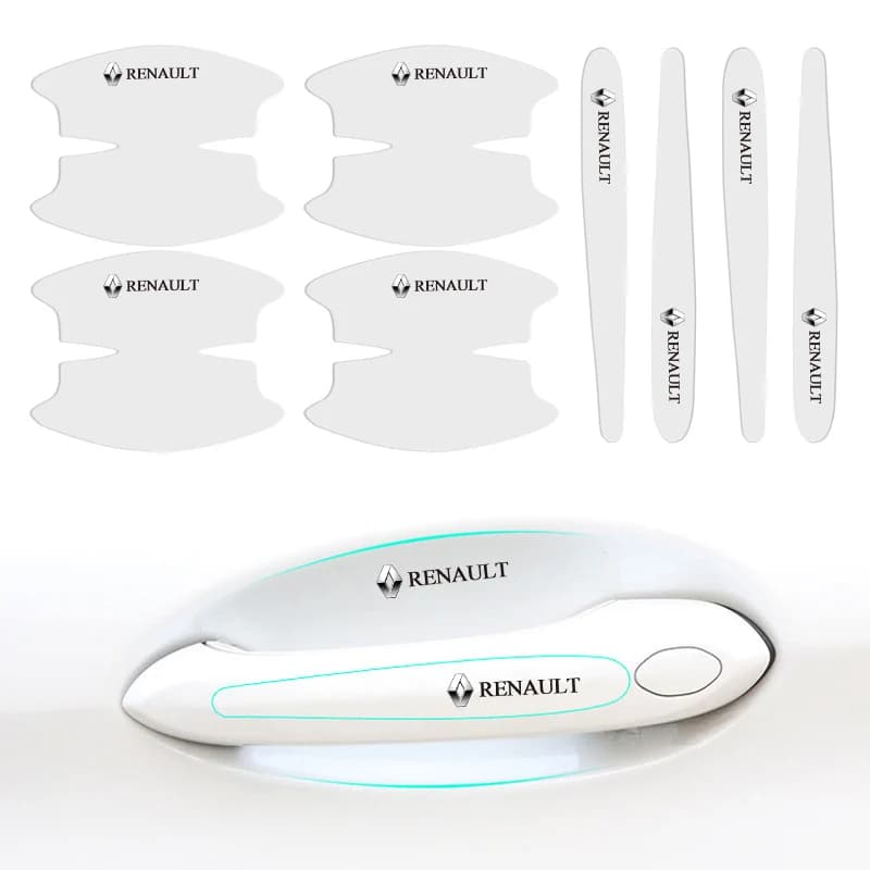 8pcs Car Door Bowl Door Handle Anti Scratch Sticker Auto TPU Transparent Protective Film for Renault Clio Megane Captur Master