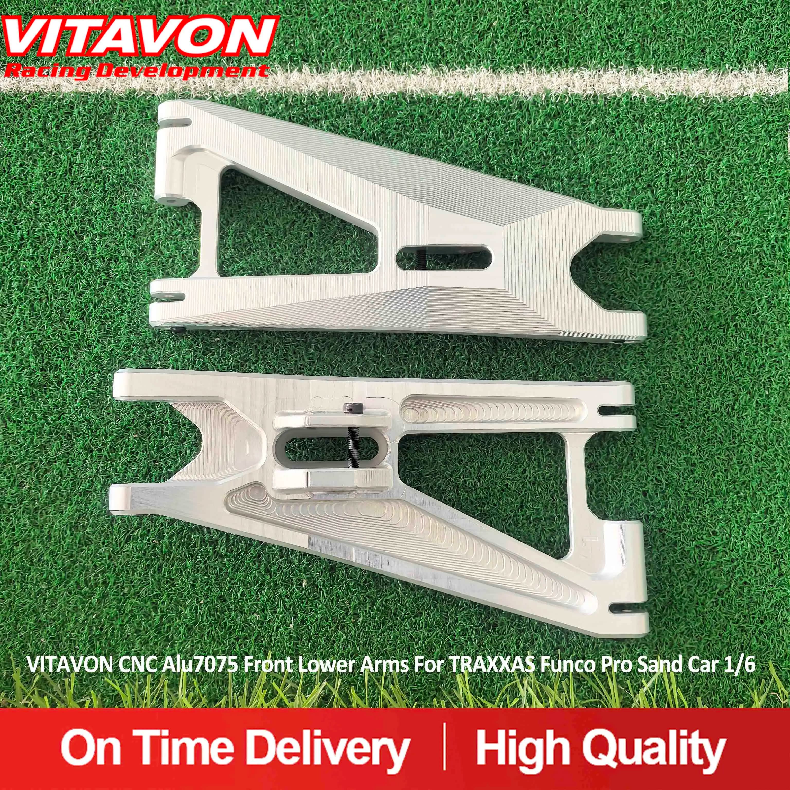 VITAVON CNC Alu7075 Front Lower Arms For TRAXXAS Funco Pro Sand Car 1/6