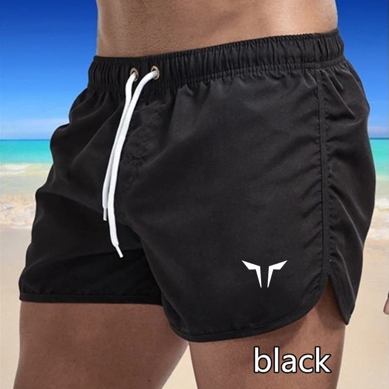 Pantaloni da bagno estivi colorati da uomo, costumi da bagno da uomo, pantaloncini da spiaggia sexy, tavola da surf da uomo, abbigliamento da corsa, pantaloncini