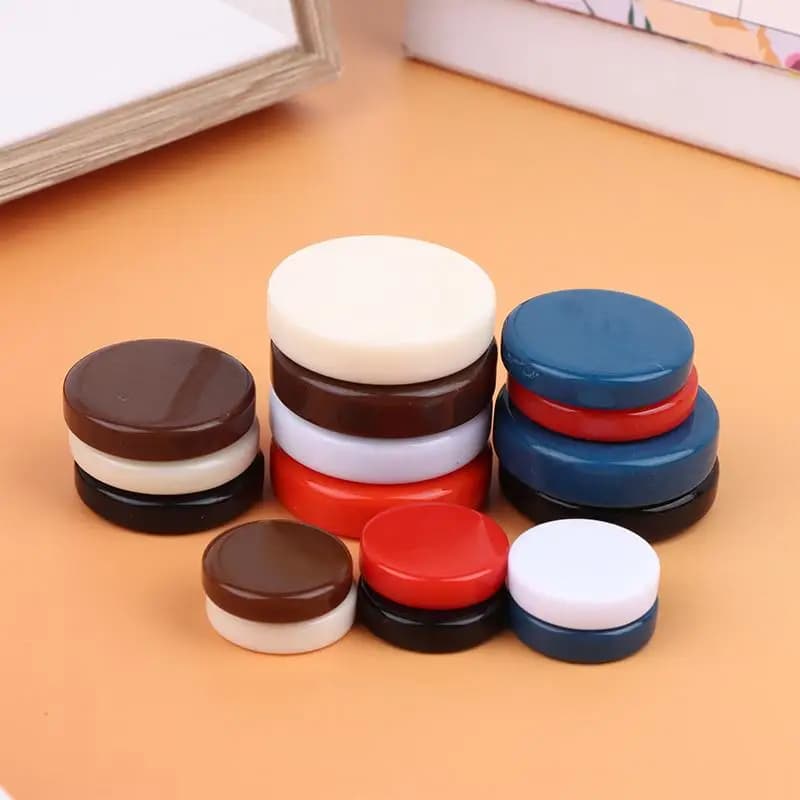 Set di Scacchi e Dama da 15 Pezzi, 20MM 27MM 32MM, Pezzi in Plastica Multicolore per Intrattenimento da Tavolo in Ufficio