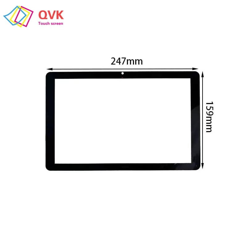 10.1 pollici Nero Per RCA RATR31024 RATR31024F Tablet PC Touch Screen Capacitivo Digitizer Sensore Pannello di Vetro Esterno 247X159 MM
