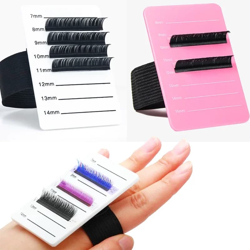 Organizer for extension eyelashes acrylic Pallet Support for false eyelashes Tile palette Support for eyelashes with scale tools for belt graft