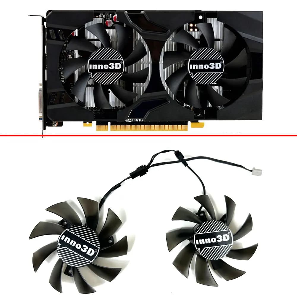Ventola di raffreddamento 75mm 2pin muslimah 65MM CF-12815S GTX1050TI ventola GPU per ventola per scheda video Inno3D GTX 1050Ti