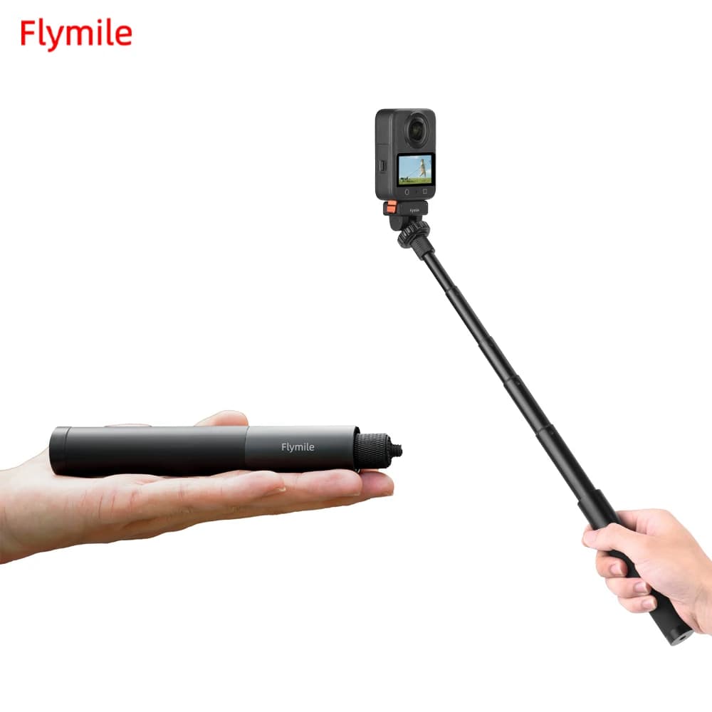 Flymile Selfie Stick allungabile per DJI Action 5 Pro/Osmo 360 /Pocket 3/Insta 360 X5/GoPro 13 Accessori per fotocamera