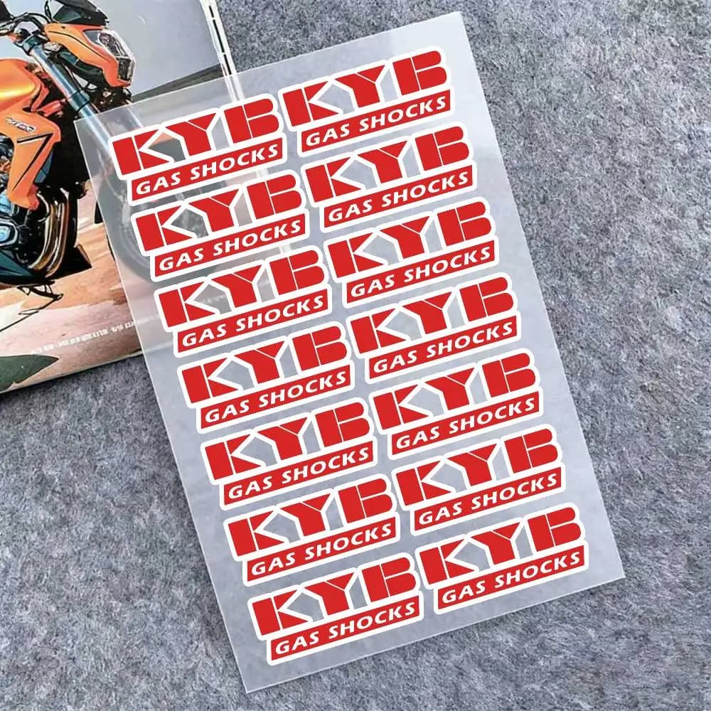 Adesivi Riflettenti per Moto Kyb, Segnalazione di Sicurezza 3M Notturna per Caschi da Scooter