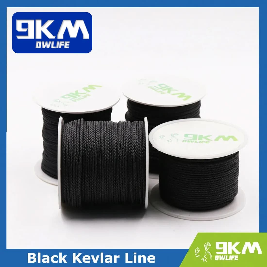 50Lbs-2000Lbs Nero Kevlar Linea Intrecciata Pesca Assist Linea Aquilone Linea di Campeggio Zaino in Zaino Cavo TTent Guyline Corda Tattica