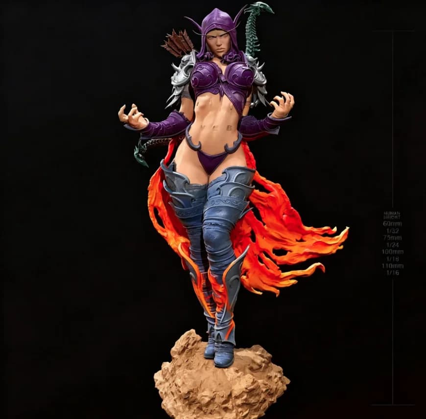 Kit Modellini Soldati in Resina 50mm 75mm 100mm 110mm, Figura Femminile, Autoassemblante e da Colorare, Stampa 3D TD-6760/3D