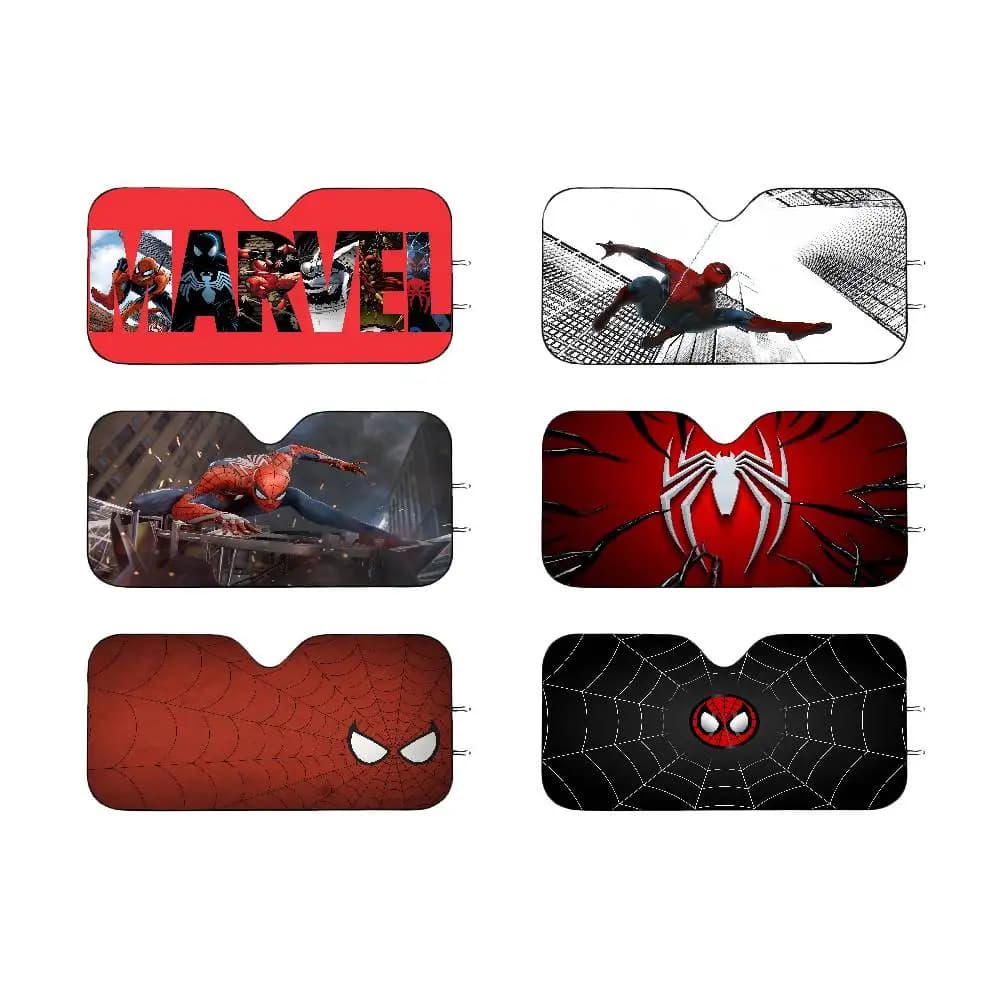 Pellicola per Finestrini Auto, Parasole Riscaldato per Parabrezza, Visiera Anteriore per Auto, Protezione Solare, Cool-S-Spider Man Cartoon