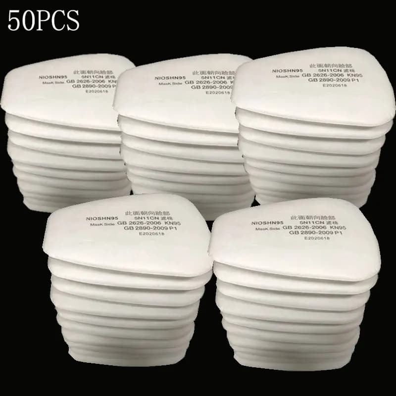 6001/6200/7502/6800 maschera antigas chimica sostituita filtro antipolvere 5 n11 in cotone 501 forniture di copertura per respiratore serie 3M