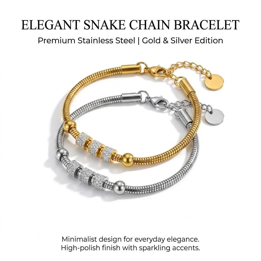 Bracciale di Lusso Color Oro - Gioielli in Acciaio Inossidabile per Donne, Regalo Ipoallergenico e Accessori con Zirconi per Feste