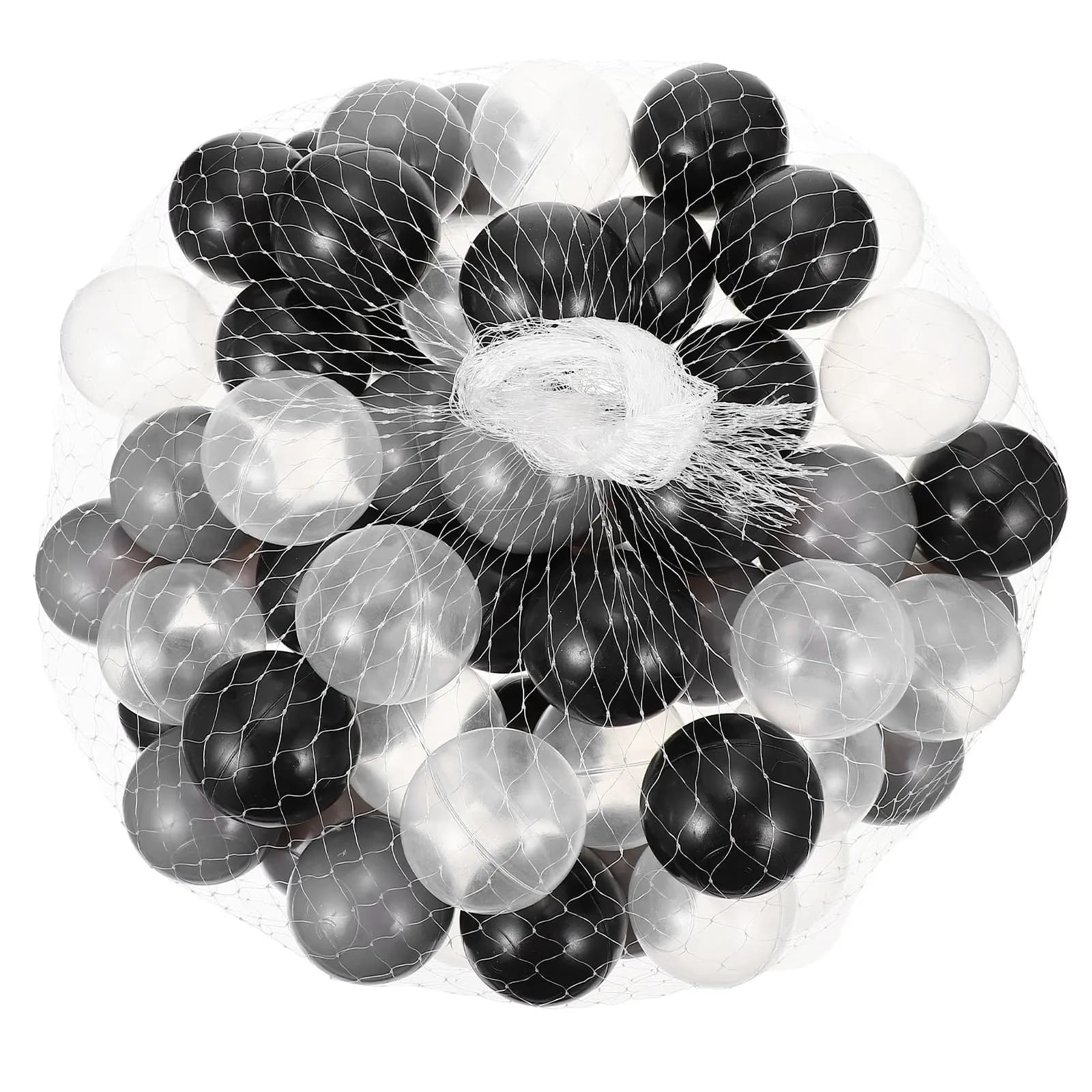 50 Palline Oceaniche Premium di Alta Qualità in Plastica per Piscine di Palline, Sicure con Bordi Arrotondati, Educative e Colorate per Bambini