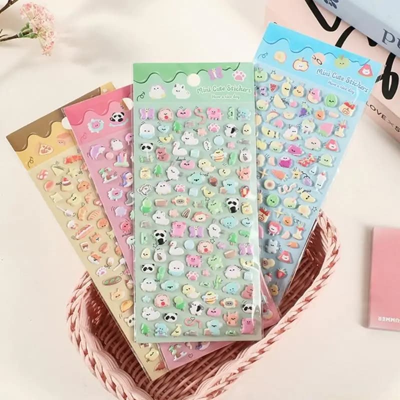Adesivo animale in schiuma per adesivo motivazionale per bambini Scrapbooking Journal Planner