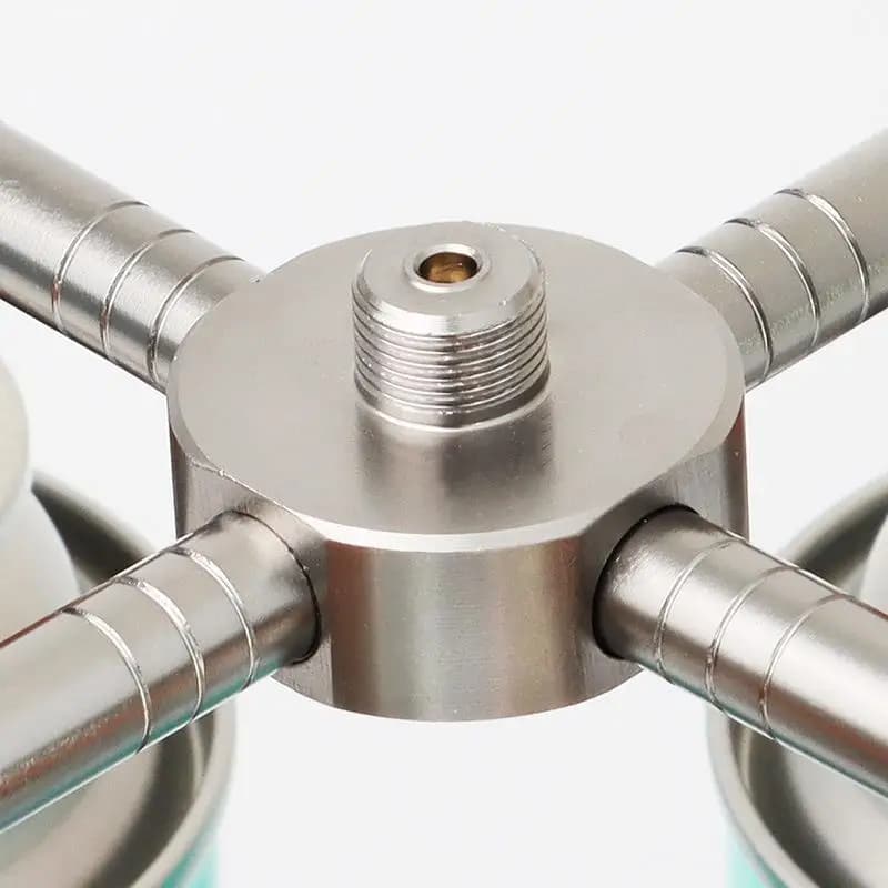 BBQ Gas Stove Canister Conversion Head Lightweight Outdoor Furnace Connector for Camping Accessories