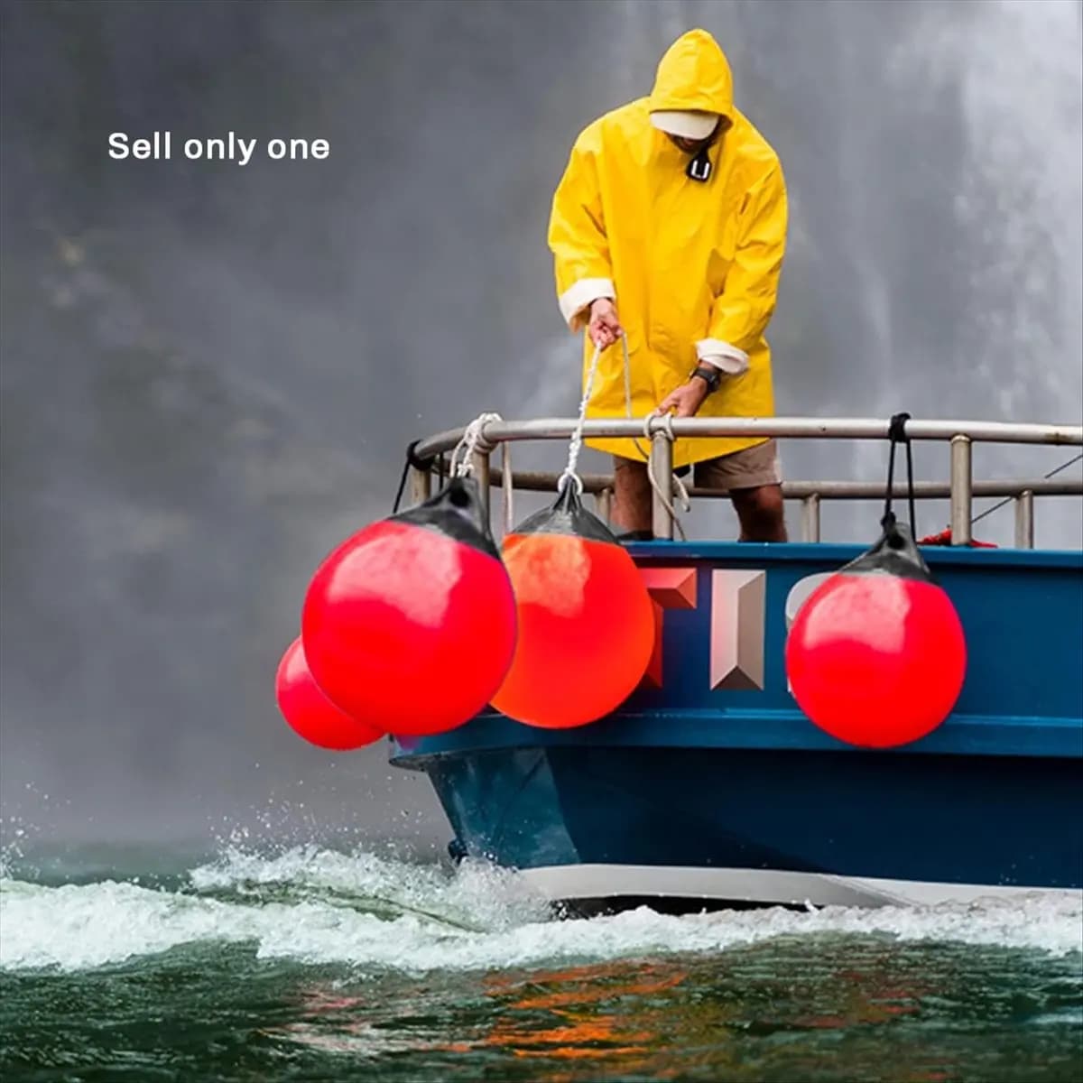 ABXY Heavy Duty PVC Boat Fenders Ball Round Anchor Buoy Dock Bumper Ball Inflatable Protection Marine Mooring Buoy White
