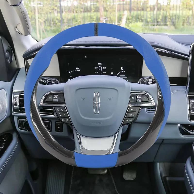 38CM Leather Cover for Lincoln Navigator Continental Nautilus MKZ MKX MKC MKT MK, Car Interior Accessories