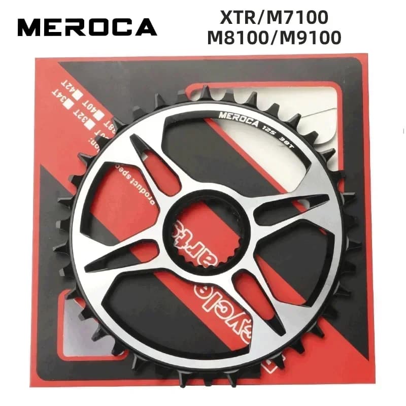 Corona singola MEROCA 12S MTB: 32T - 38T per M7100/8100/9100, piastra dentata speciale