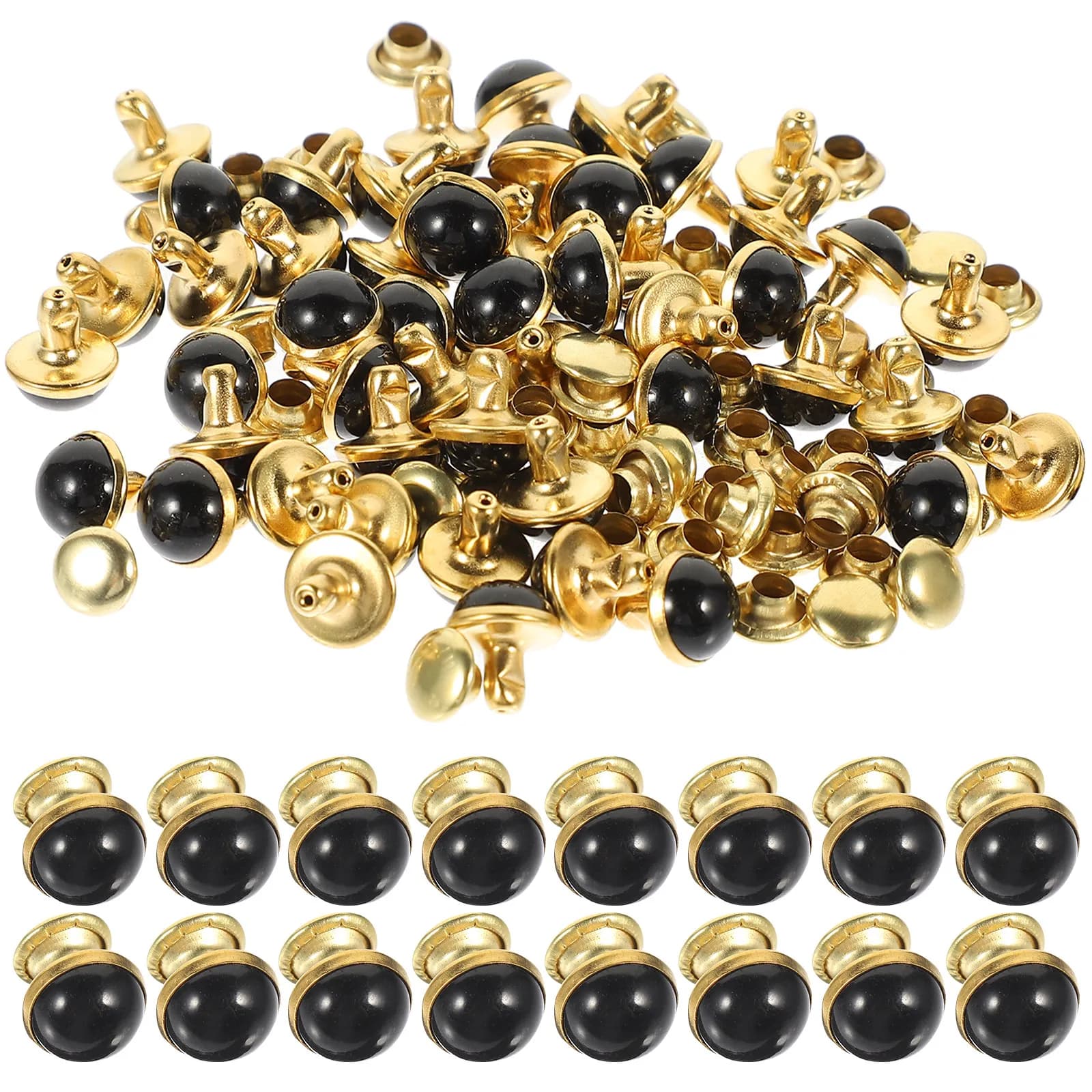 50 Pezzi Rivetti Decorativi Turchesi Accessori Fai-da-Te per Abbigliamento Scarpe Borse Giacche Artigianato