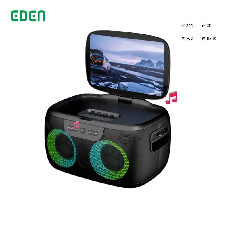 EDEN Touch Screen da 11,6 pollici Sistema di macchine per karaoke Display Altoparlante video per karaoke wireless per feste in home theater all'aperto