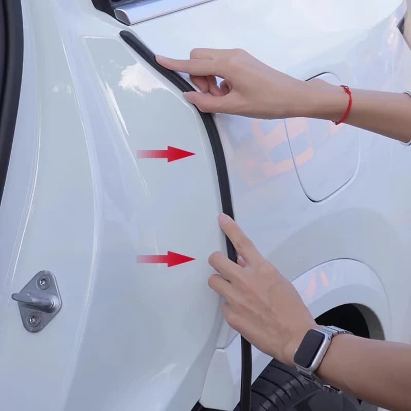 1.2m Auto Porta Bordo Striscia di Tenuta In Gomma C-Pillar Guarnizione Impermeabile Insonorizzata Sigillante per Auto Camion SUV Striscia Adesiva