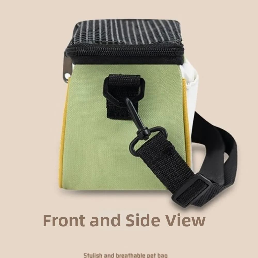 Breathable Pet Carrier Bag Ventilated Clear View Hamster Carry Bag Lightweight Adjustable Chinchilla Outdoor Cage Small Pet Use