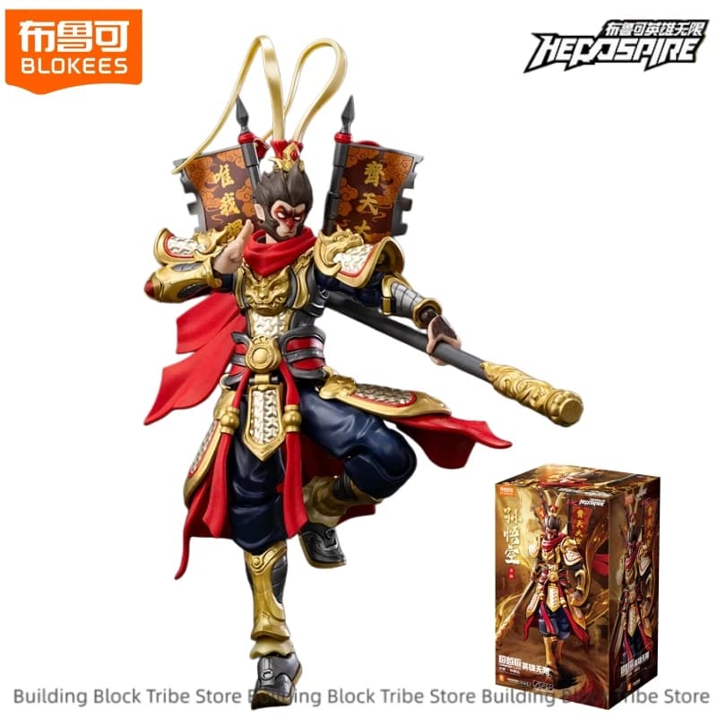 BLOKEES Herospire Building Blocks Champion Class Sun Wukong Mythical Aspect Toy Educational Assembly Model Ornament Gift