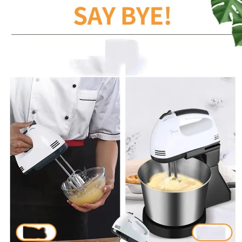 Frullatore elettrico portatile a 7 velocità, mini mixer automatico per albumi e panna con spina EU/US, utensile da cucina per uso domestico