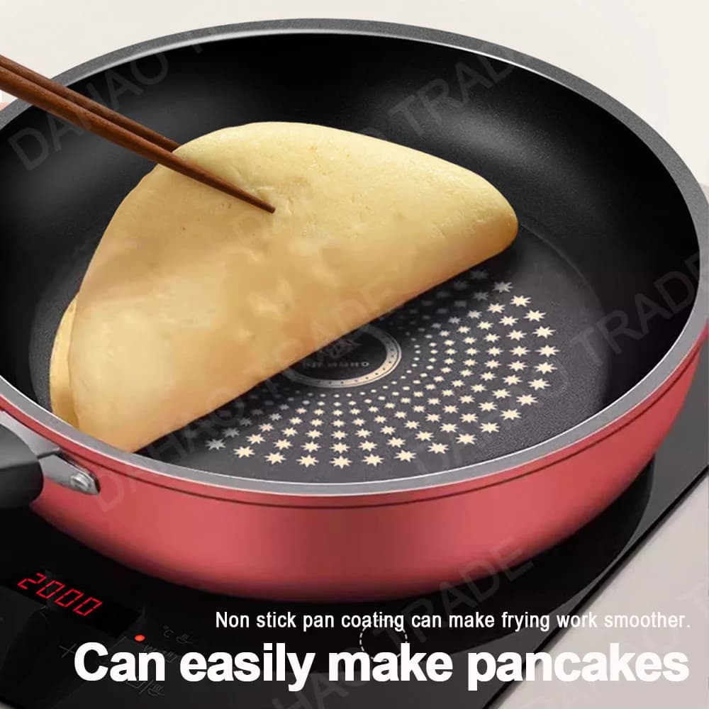 Padella per frittata in ghisa da 24 cm da 9,5 pollici Padella antiaderente a nido d'ape Padelle calde Piani cottura a gas elettrici Pentole da cucina compatibili