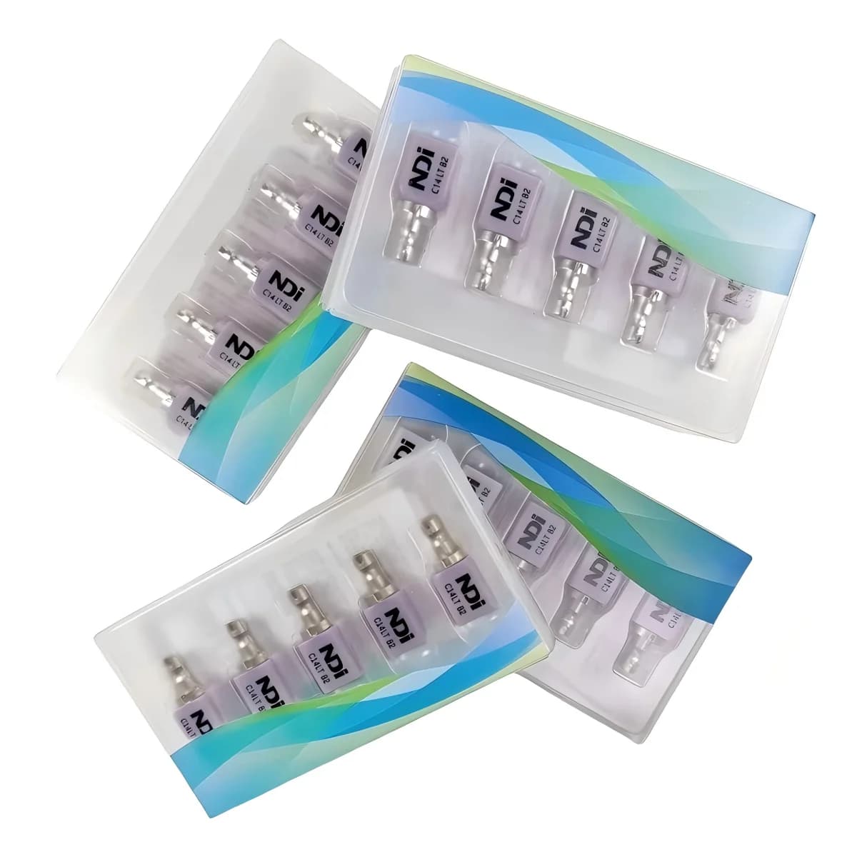 Blocchi in Vetroceramica NDI per Odontoiatria, 10 Pezzi = 2 Scatole, Materiale per Faccette, Intarsi e Corone, Blocchi in Vetroceramica C14 per CAD/CAM