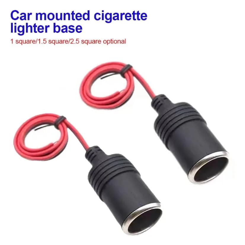 Caricatore per Auto con Presa Accendisigari Femmina 10A/20A Max 200W, Adattatore Universale 12V con Cavo da 30cm