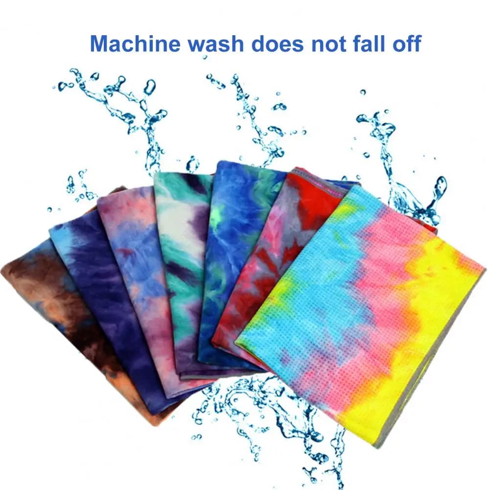 Yoga towel sweat absorption Superfine fiber yoga blanket that does not fade workout towel Yoga mat with anti-slip points for gym