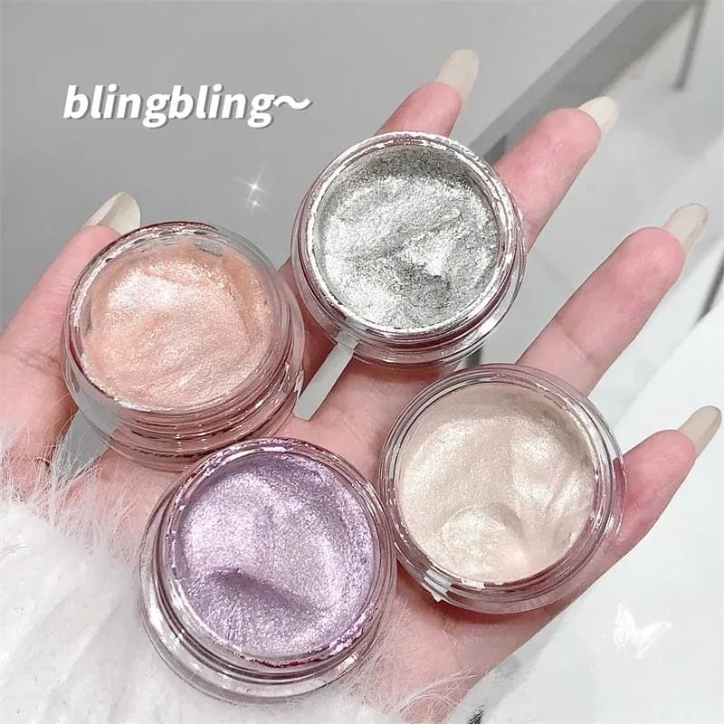Waterproof Sparkling Jelly Shadow Quick Drying Jelly Pear Perlescent Shimmer Glitter Scenter Laying Silkworm Pear